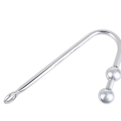Two Stainless Anal Balls 4417 Hook Steel Pleasurable 1103
